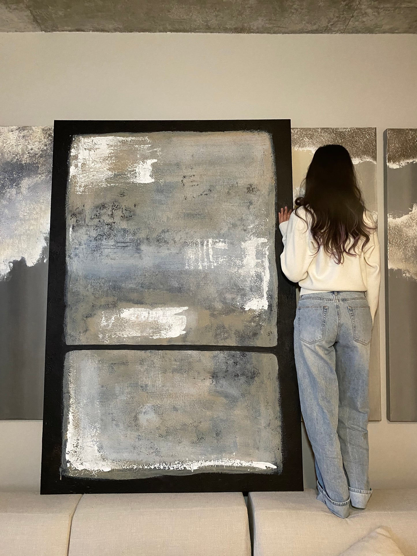 'Blank Slate' Original Painting 72 x 48