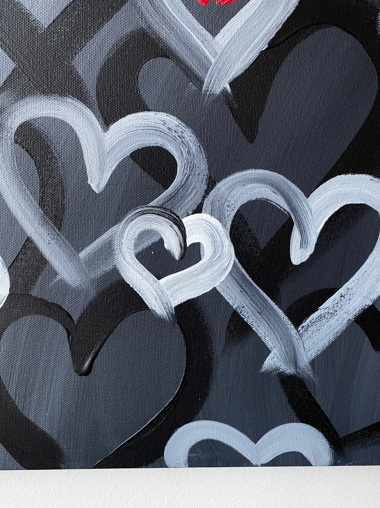 For You No. 1M - Original Heart Painting 36 x 24