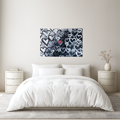 For You No. 1M - Original Heart Painting 36 x 24