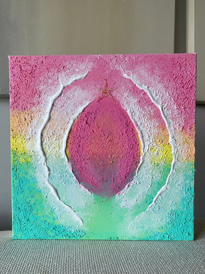 Body of Water No. 8 – 12 x 12 Original Abstract Ocean Art on Gallery Canvas