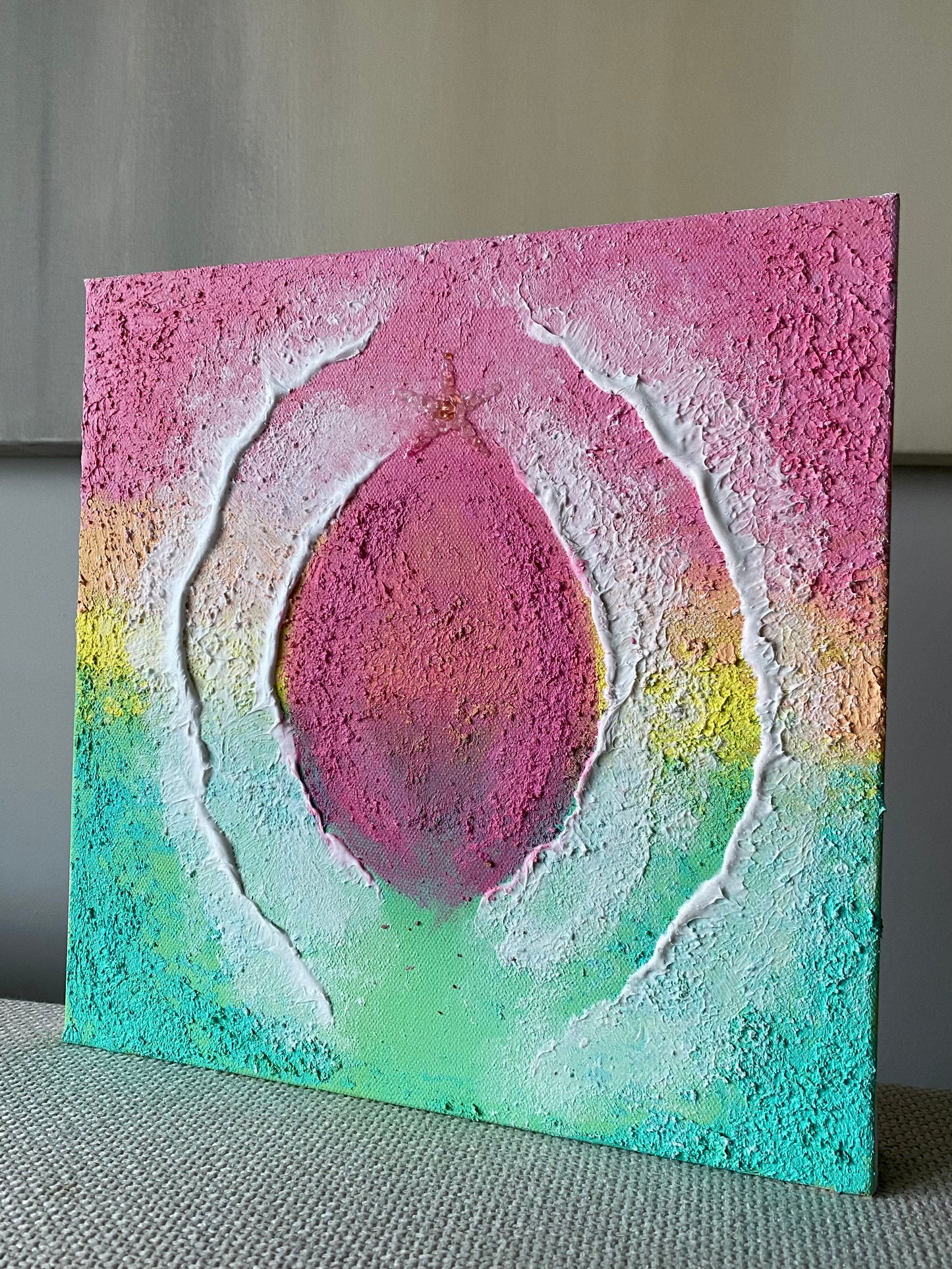 Body of Water No. 8 – 12 x 12 Original Abstract Ocean Art on Gallery Canvas