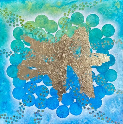 For You No. 6T – Original Signature Aquapus Painting  24 x 24