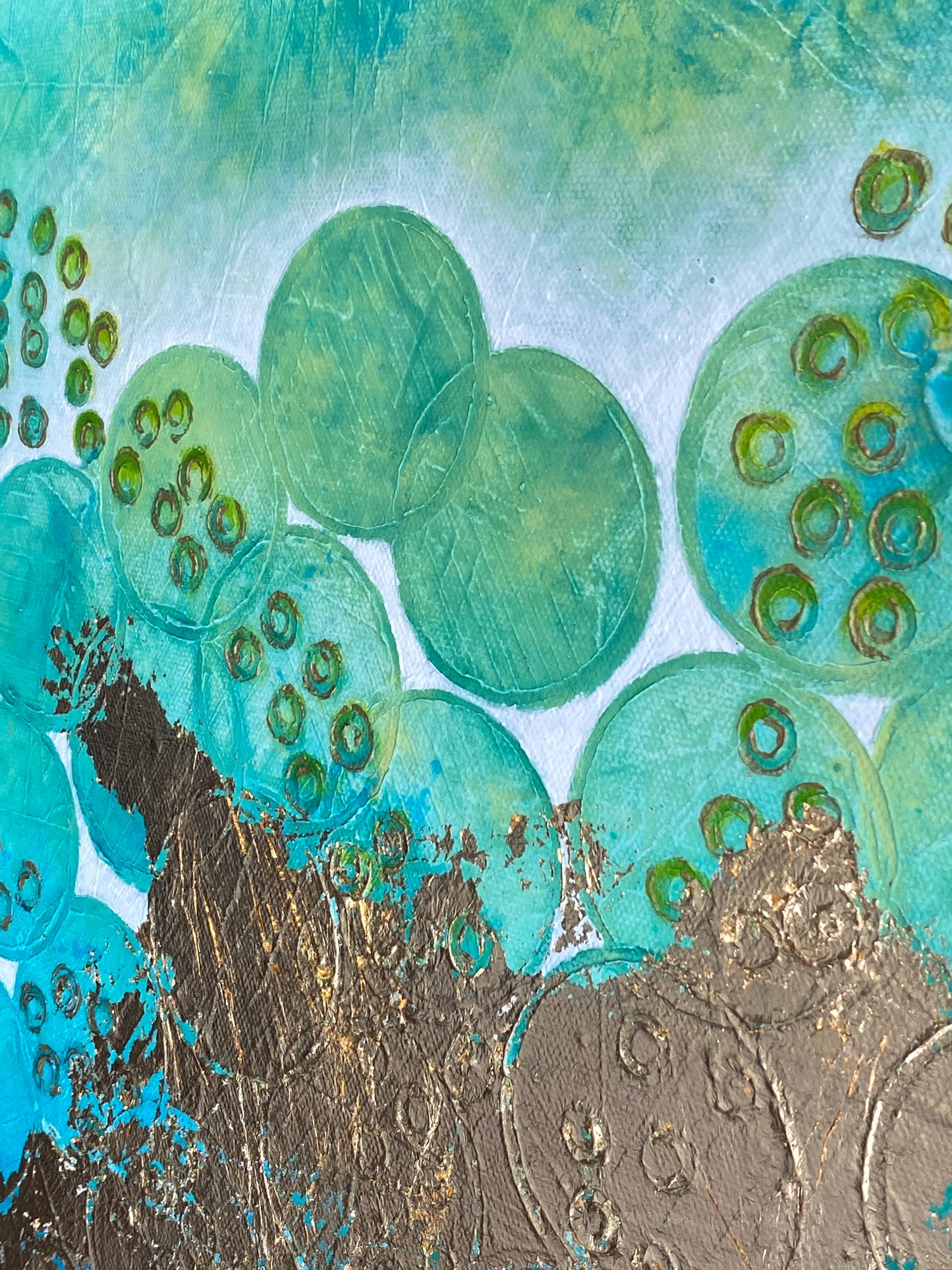 For You No. 6T – Original Signature Aquapus Painting  24 x 24