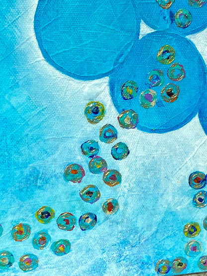 For You No. 6T – Original Signature Aquapus Painting  24 x 24