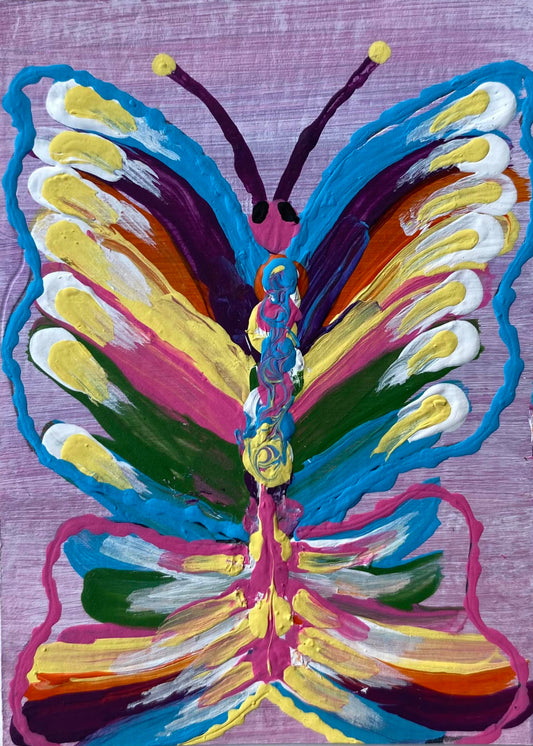 Butterfly – Original Art Card Painting | Collectible ACEO