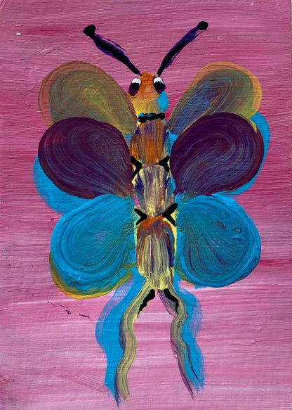 Butterfly – Original Art Card Painting | Collectible ACEO