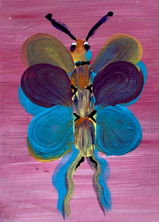 Butterfly – Original Art Card Painting | Collectible ACEO