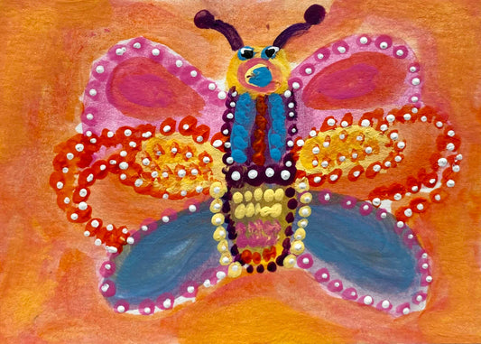 Colorful butterfly painting