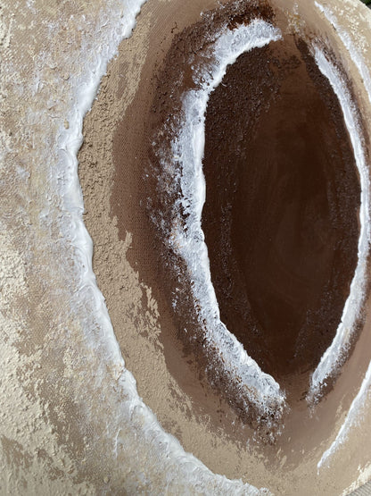 Flowing wave textures in "Body of Water No. 2" capturing the soft curves and graceful movement of the feminine spirit.