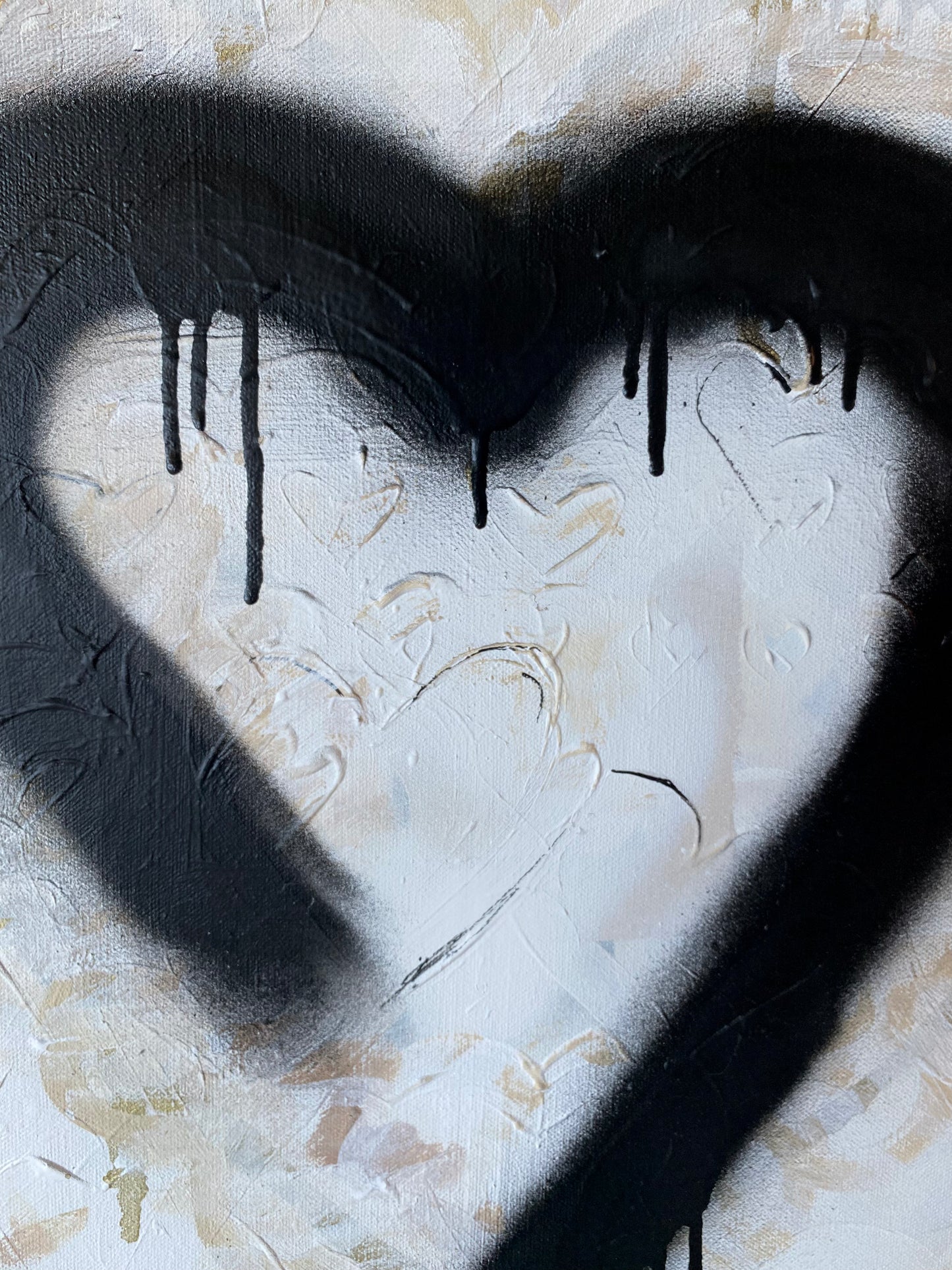 For You No. 2M - Original Heart Painting 36 x 24