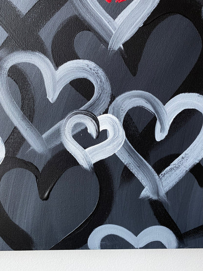 For You No. 1M - Original Heart Painting 36 x 24